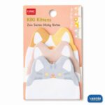 Four packs of Zoo Series Sticky Notes featuring Koko Puppies, BuBu Bears, Kiki Kittens, and BiBi Bunnies on a desk. - view 5