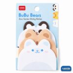 Four packs of Zoo Series Sticky Notes featuring Koko Puppies, BuBu Bears, Kiki Kittens, and BiBi Bunnies on a desk. - view 7